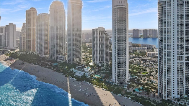 18001 Collins Ave Unit 2605, Sunny Isles Beach, FL 33160 - view of city skyline featuring extended coastline
