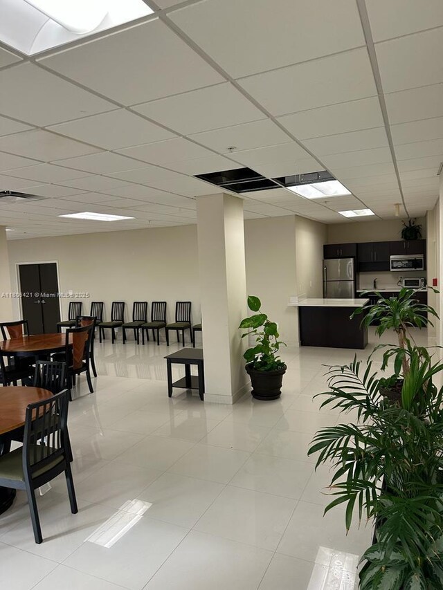 1621 Collins Ave Unit 505, Miami Beach, FL 33139 - building lobby featuring a drop ceiling