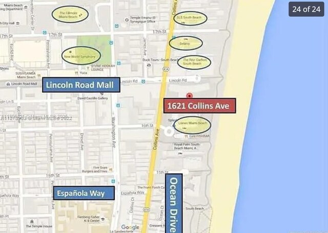 1621 Collins Ave Unit 505, Miami Beach, FL 33139 - map / location