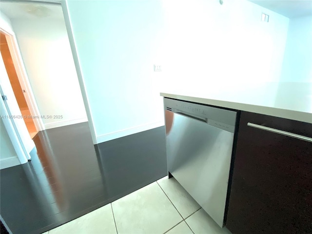 1900 N Bayshore Dr Unit 4708, Miami, FL 33132 - kitchen with dishwasher, light tile patterned floors, and light countertops