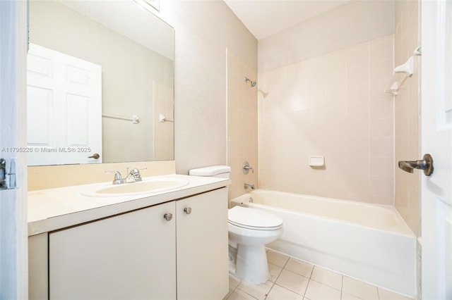 355 SE 20th Ter, Homestead, FL 33033 - bathroom featuring toilet, tile patterned floors, vanity, and bathtub / shower combination