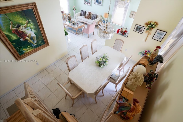 19121 NW 12th St, Pembroke Pines, FL 33029 - dining area featuring tile patterned flooring and tile walls