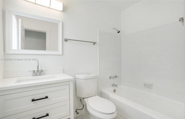 919 NW 13th St, Fort Lauderdale, FL 33311 - bathroom featuring toilet, bathing tub / shower combination, and vanity