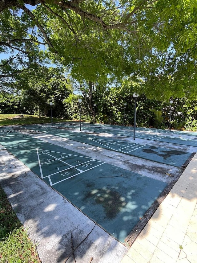 7400 NW 17th St Unit 209, Plantation, FL 33313 - surrounding community with shuffleboard and view of scattered trees