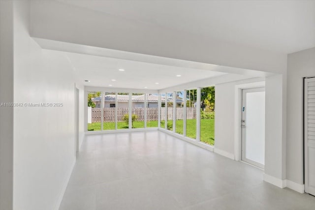 1459 Jefferson St, Hollywood, FL 33020 - empty room featuring baseboards and recessed lighting