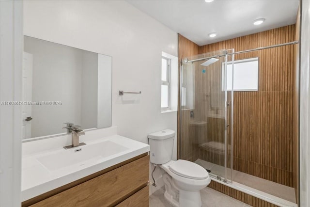 1459 Jefferson St, Hollywood, FL 33020 - bathroom with toilet, a shower stall, and vanity