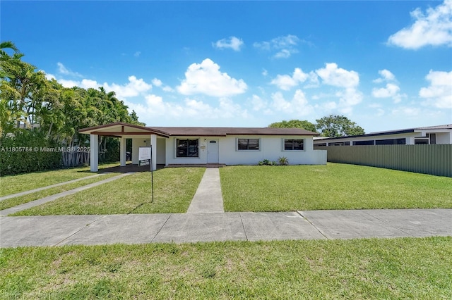 3521 SW 105th Ct, Miami, FL 33165 - ranch-style house with an attached carport, stucco siding, and driveway