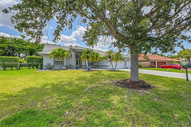 5362 NW 108th Way, Coral Springs, FL 33076 - single story home featuring a garage, driveway, stucco siding, a front lawn, and a tiled roof