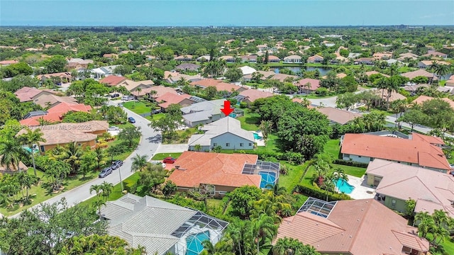 5362 NW 108th Way, Coral Springs, FL 33076 - aerial perspective of suburban area with a pool