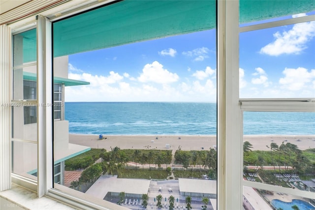 5255 Collins Ave Unit 14D, Miami Beach, FL 33140 - water view with nearby beach