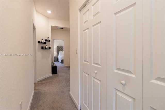 10966 W 33rd Way, Hialeah, FL 33018 - corridor featuring carpet flooring, baseboards, and recessed lighting