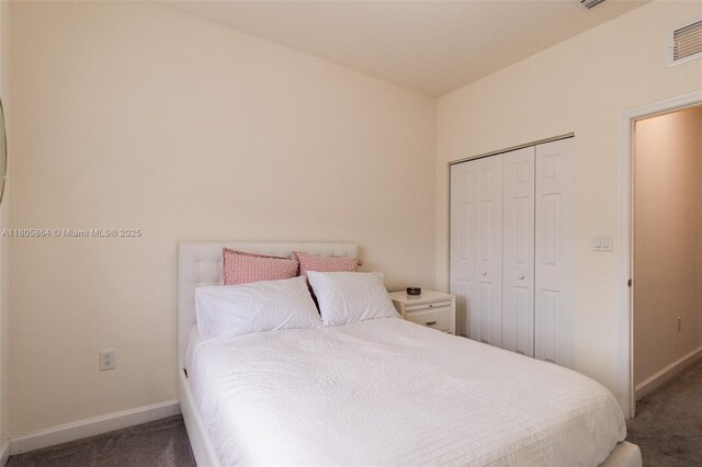 10966 W 33rd Way, Hialeah, FL 33018 - bedroom with carpet, baseboards, and a closet