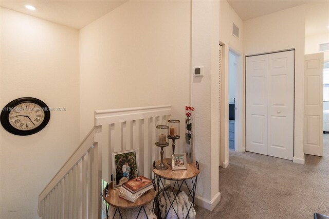 10966 W 33rd Way, Hialeah, FL 33018 - hallway with carpet flooring, baseboards, and recessed lighting