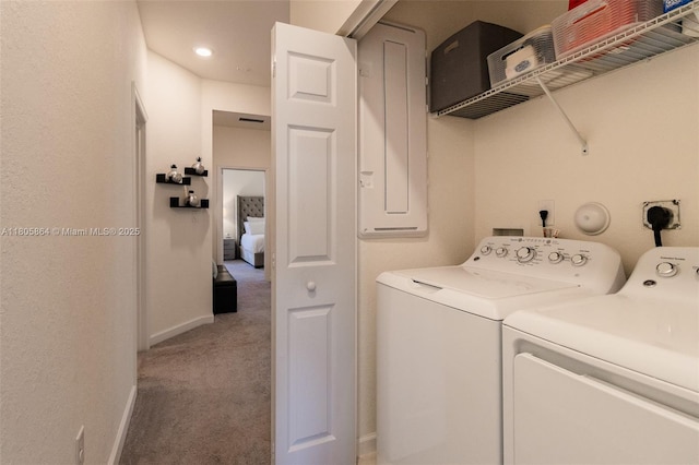 10966 W 33rd Way, Hialeah, FL 33018 - washroom with washer and dryer, carpet floors, and baseboards
