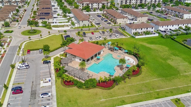10966 W 33rd Way, Hialeah, FL 33018 - drone / aerial view of a pool area