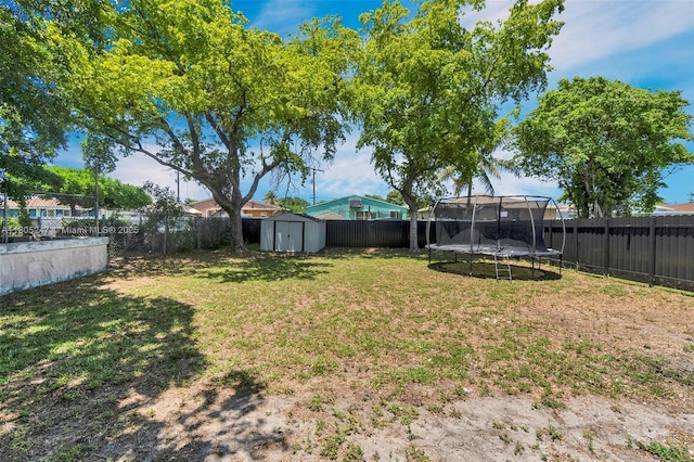 4029 SW 22nd St, West Park, FL 33023 - view of yard featuring a trampoline