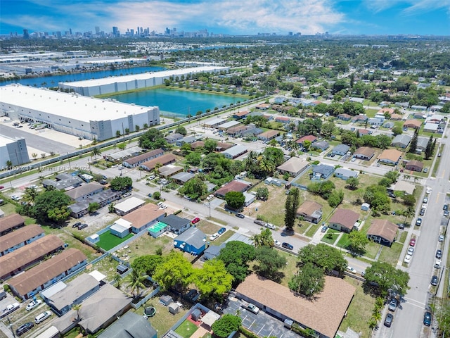 4029 SW 22nd St, West Park, FL 33023 - aerial overview of property's location featuring skyline and a large body of water