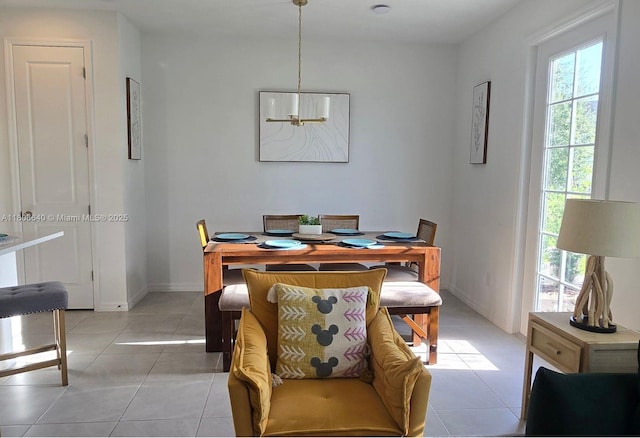 726 Longboat, Davenport, FL 33896 - dining room featuring a chandelier and light tile patterned flooring