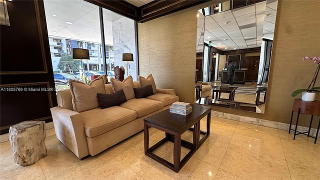 625 Biltmore Way Unit 707, Coral Gables, FL 33134 - living area featuring recessed lighting