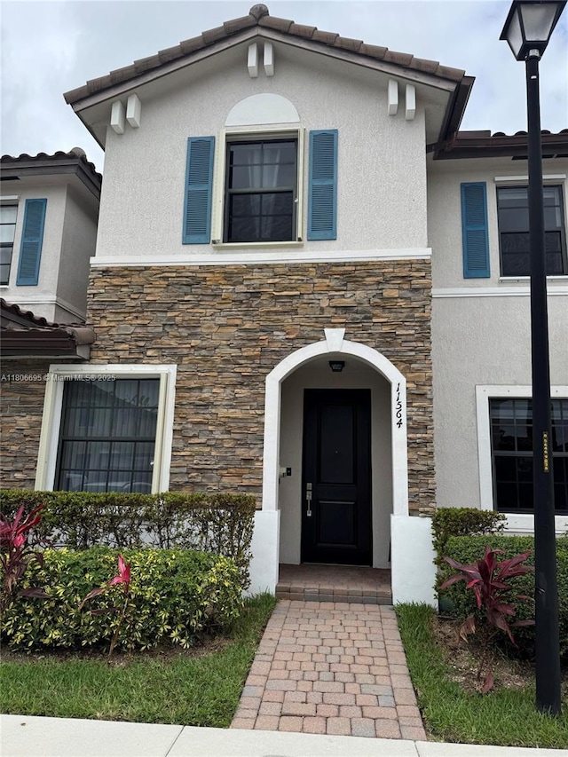 11564 SW 151st Ave, Miami, FL 33196 - view of front facade featuring stone siding and stucco siding