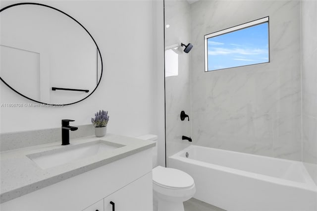 2518 26th St W, Lehigh Acres, FL 33971 - full bath with toilet, vanity, and  shower combination