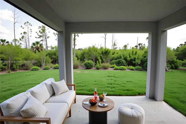 6210 Forest Ct, La Belle, FL 33935 - view of patio / terrace with outdoor lounge area