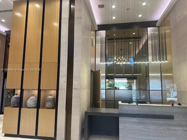 19500 Turnberry Way Unit 12A, Aventura, FL 33180 - reception with a high ceiling