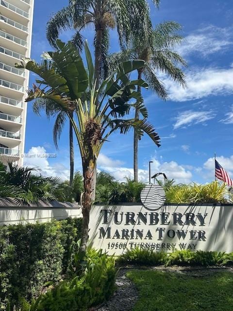 19500 Turnberry Way Unit 12A, Aventura, FL 33180 - view of community sign