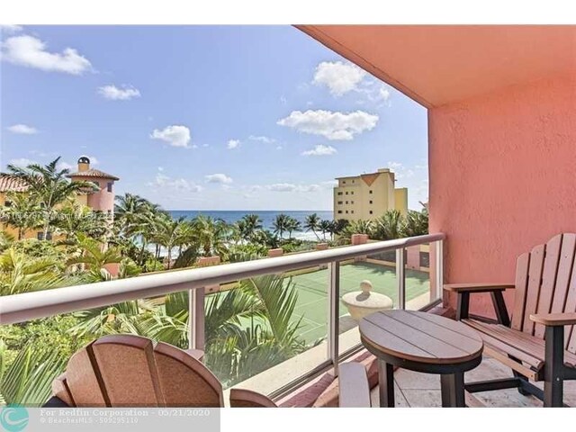 2100 N Ocean Blvd Unit 5B, Fort Lauderdale, FL 33305 - view of balcony