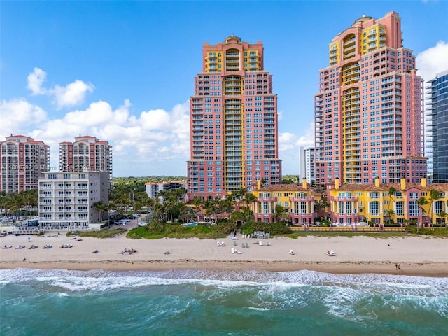 2100 N Ocean Blvd Unit 5B, Fort Lauderdale, FL 33305 - city view with waterfront with a beach