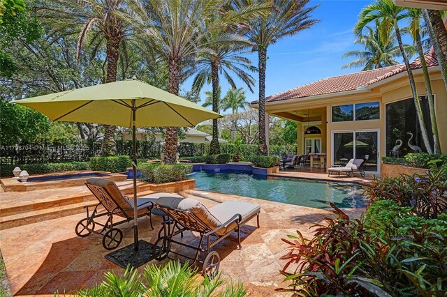 10233 NW 66th Dr, Parkland, FL 33076 - view of pool with a patio