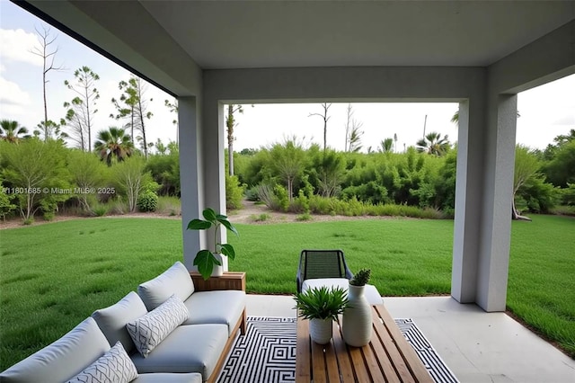 2022 Granada Rd, La Belle, FL 33935 - view of patio with an outdoor living space