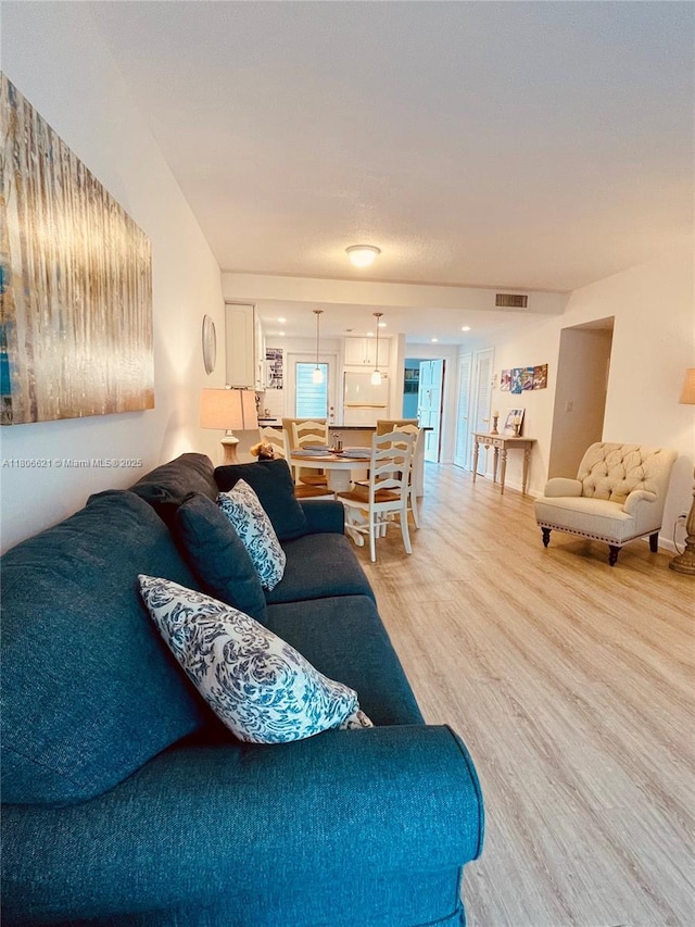 1000 Hillcrest Ct Unit 111, Hollywood, FL 33021 - living area featuring light wood-style flooring