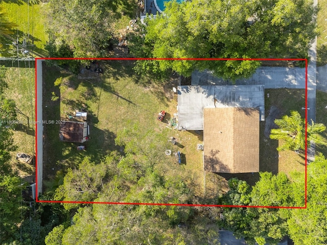 114 Marion Rd, West Park, FL 33023 - view from above of property with property boundaries highlighted