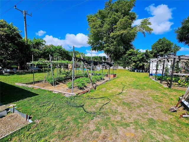 15600 SW 106th Ave, Miami, FL 33157 - view of green lawn with a garden