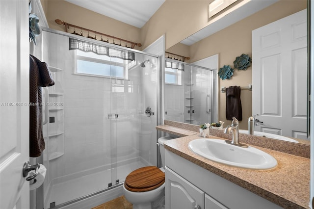 249 SW 37th Ln, Cape Coral, FL 33914 - full bath with a stall shower, vanity, and toilet