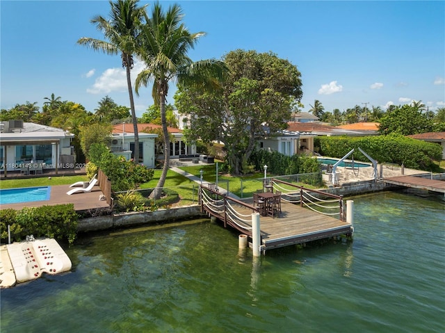 1241 Stillwater Dr, Miami Beach, FL 33141 - dock with a water view