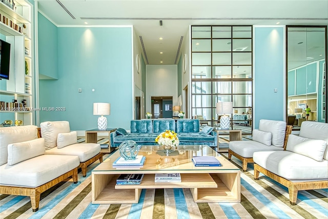 15701 Collins Ave Unit 1603, Sunny Isles Beach, FL 33160 - living area with built in shelves