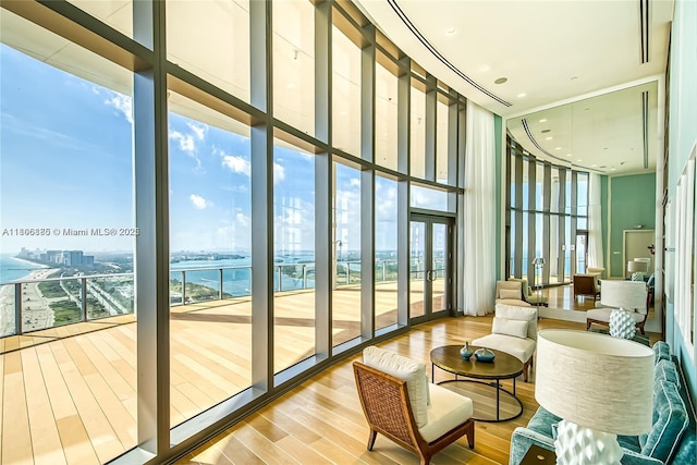 15701 Collins Ave Unit 1603, Sunny Isles Beach, FL 33160 - sunroom with plenty of natural light and a city view