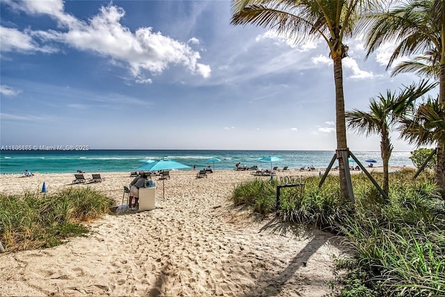 15701 Collins Ave Unit 1603, Sunny Isles Beach, FL 33160 - water view featuring nearby beach