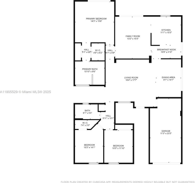 14226 SW 90th Ter, Miami, FL 33186 - floor plan / room layout