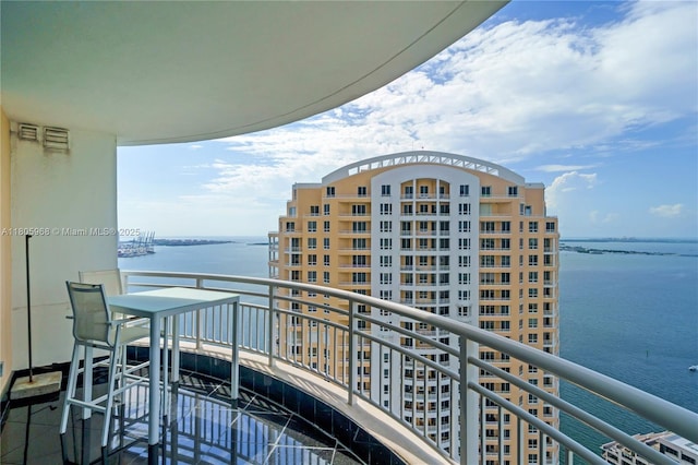 848 Brickell Key Dr Unit 3803, Miami, FL 33131 - balcony with a water view