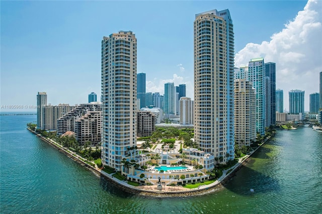 848 Brickell Key Dr Unit 3803, Miami, FL 33131 - view of city skyline featuring a nearby body of water