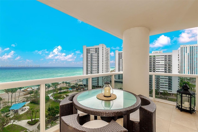1850 S Ocean Dr Unit 1105, Hallandale Beach, FL 33009 - balcony featuring a water view