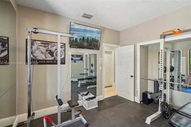 11898 SW 74th Ter, Miami, FL 33183 - workout area with baseboards