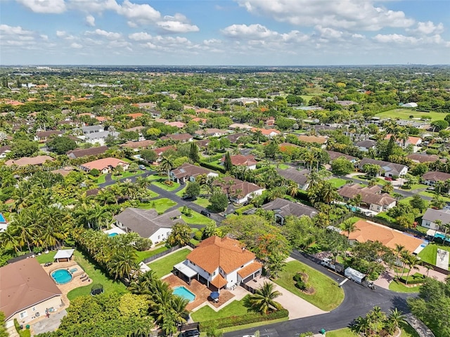 11898 SW 74th Ter, Miami, FL 33183 - aerial view of property's location featuring a pool area and nearby suburban area