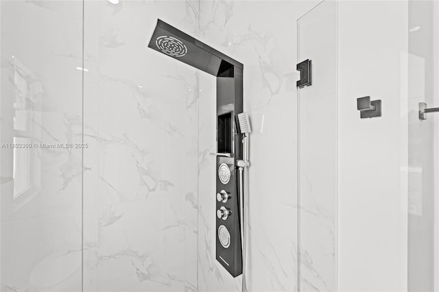 2506 5th St SW, Lehigh Acres, FL 33976 - bathroom view of a marble finish shower