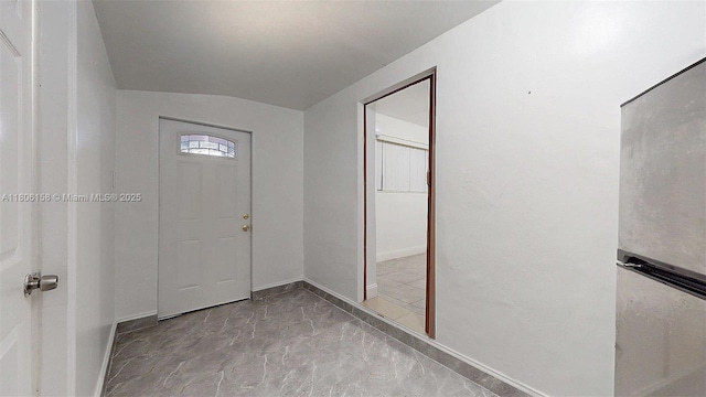 18502 NW 23rd Ct, Miami Gardens, FL 33056 - entrance foyer with marble finish flooring and lofted ceiling