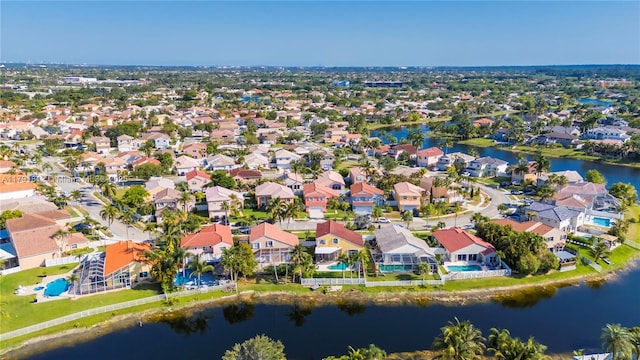 1060 NW 192nd Ave, Pembroke Pines, FL 33029 - aerial perspective of suburban area with a nearby body of water