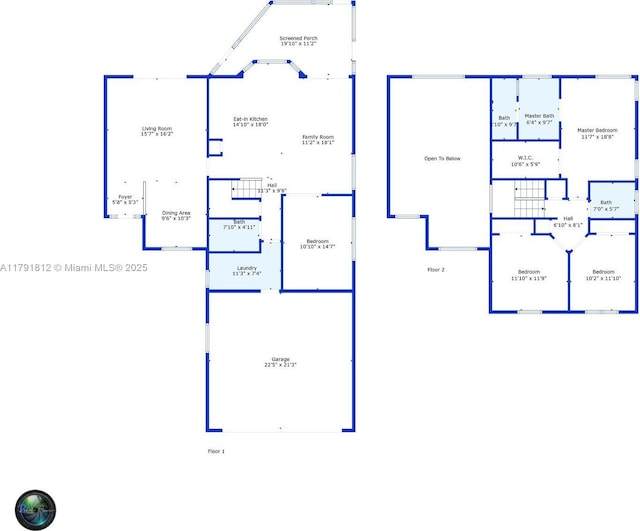 1060 NW 192nd Ave, Pembroke Pines, FL 33029 - view of property floor plan